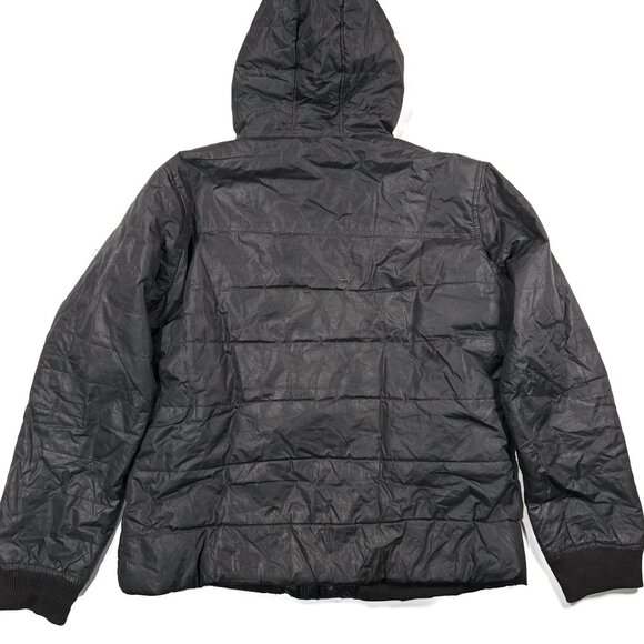 Yoki Jacket Mens Large Black Fleece Lined Hood Field Pockets - Picture 2 of 11